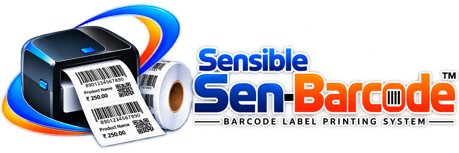 Sensible Sen-Barcode barcode label printing system logo